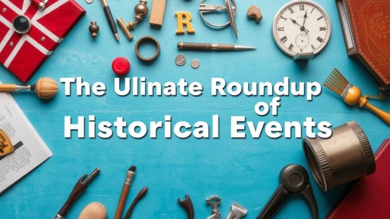 The Ultimate Roundup of Historical Events