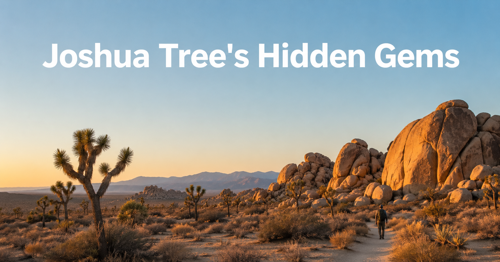 Joshua Tree at golden hour